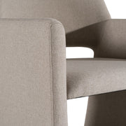 Lasara - Modern Beige Fabric Dining Chair — view 5
