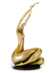 SZ0425 Modern Gold Lass Sculpture — view 2