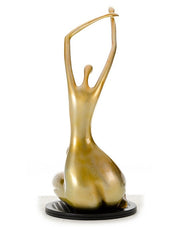 SZ0425 Modern Gold Lass Sculpture — view 4