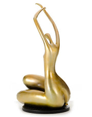 SZ0425 Modern Gold Lass Sculpture — view 5