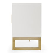 Leah - Contemporary White High Gloss & Champagne Gold Buffet — view 3
