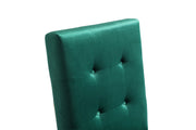 Legend Modern Green Velvet & Rosegold Dining Chair (Set of 2) — view 3