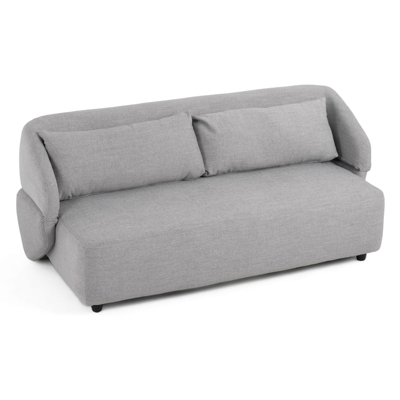 Lerner - Modern Light Grey Fabric Sofa Bed — view 3