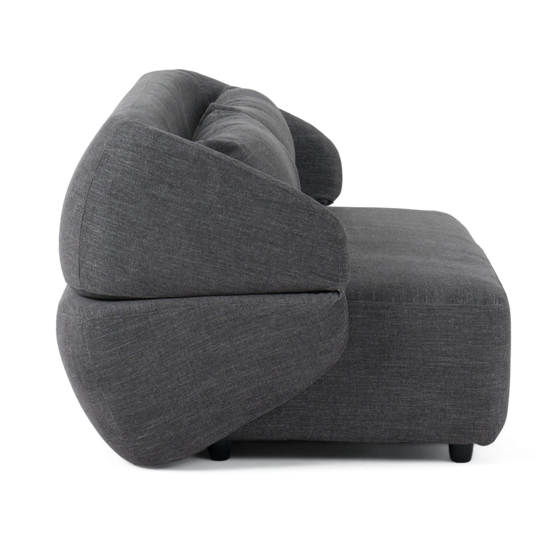 Lerner - Modern Dark Grey Fabric Sofa Bed — view 5