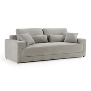 Loki - Modern Grey Fabric 3-Seat Sofa — view 2