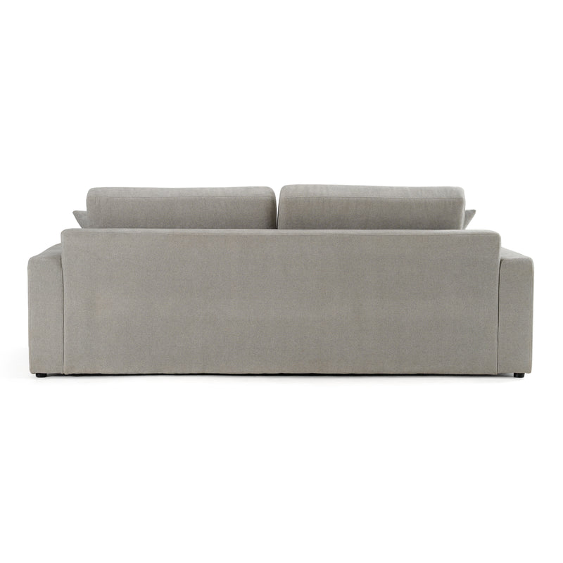 Loki - Modern Grey Fabric 3-Seat Sofa — view 4