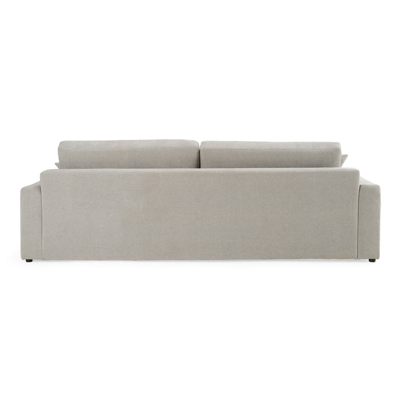 Loki - Modern Grey Fabric 4-Seat Sofa — view 3
