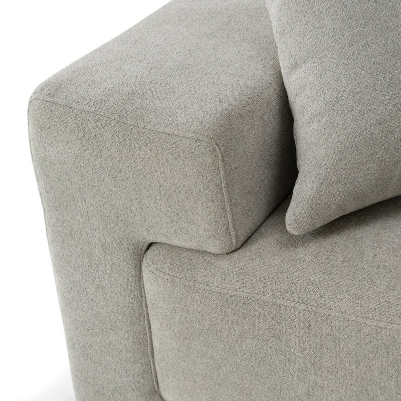 Loki - Modern Grey Fabric 4-Seat Sofa — view 5