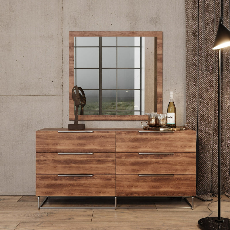 Lorenzo Italian Modern Light Oak 4-Piece Bedroom Set — view 2