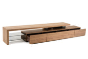 Loreta - Modern Walnut TV Stand — view 2