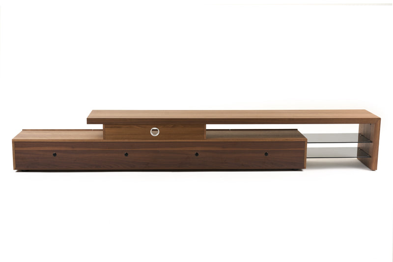 Loreta - Modern Walnut TV Stand — view 3