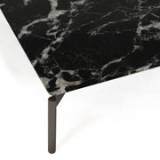 Lothal - Modern Black Faux Marble Coffee Table — view 3