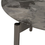 Lothal - Modern Grey Faux Marble End Table — view 3