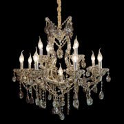 AICO Furniture Lighting Vitoria 13 Light Chandelier in Smoke image