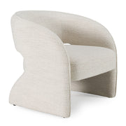Luby - Modern Cream Fabric Accent Chair