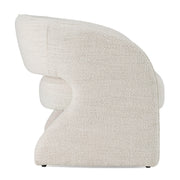 Luby - Modern Cream Fabric Accent Chair — view 4