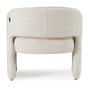 Luby - Modern Cream Fabric Accent Chair — view 5