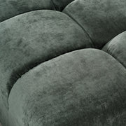 Ludwig - Modern Dark Green Fabric Modular Sectional — view 4