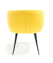 Luzerne - Modern Yellow Velvet Dining Chair — view 2