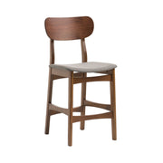 Lynn - Modern Grey & Walnut Counter Chair (Set of 2) — view 2