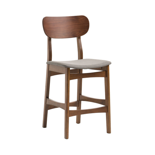 Lynn - Modern Grey & Walnut Counter Chair (Set of 2) — view 2