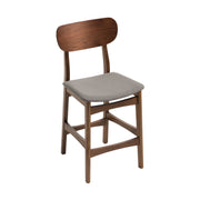 Lynn - Modern Grey & Walnut Counter Chair (Set of 2) — view 3