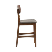 Lynn - Modern Grey & Walnut Counter Chair (Set of 2) — view 4