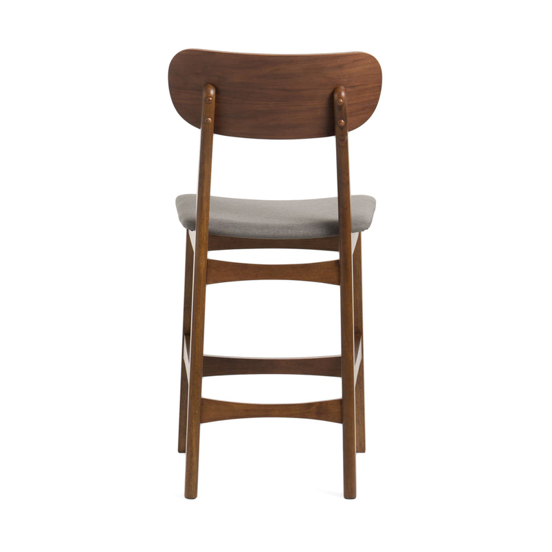 Lynn - Modern Grey & Walnut Counter Chair (Set of 2) — view 5