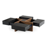 Makai Modern Black & Walnut Coffee Table — view 2