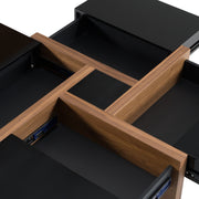 Makai Modern Black & Walnut Coffee Table — view 3