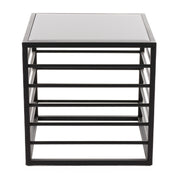 Malvo - Modern Black + Glass End Table — view 4
