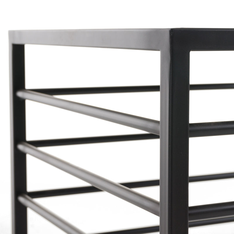 Malvo - Modern Black + Glass End Table — view 2