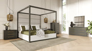 Manhattan- Contemporary Grey and Gold Dresser — view 2