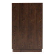 Manhattan - Contemporary Brown Oak and Gold Dresser — view 5