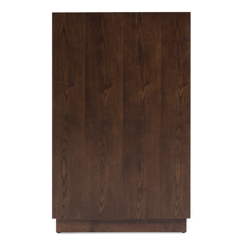 Manhattan - Contemporary Brown Oak and Gold Dresser — view 5