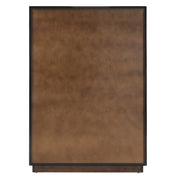 Manhattan - Contemporary Brown Oak and Gold Chest — view 5
