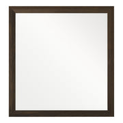 Manhattan - Contemporary Brown Oak Mirror — view 5
