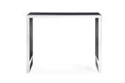 Manston - Modern Black Oak & Stainless Steel Bar Table — view 2