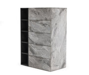 Maranello - Modern Grey Wash & Faux Marble Chest