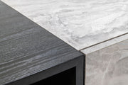 Maranello - Modern Grey Wash & Faux Marble Chest — view 3