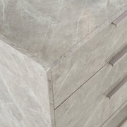 Marbella - Italian Modern Grey Faux Marble 4-Piece Bedroom Set — view 5