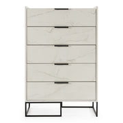 Marbella - Italian Modern White Marble Chest