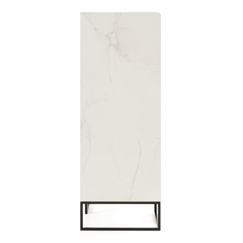 Marbella - Italian Modern White Marble Chest — view 3