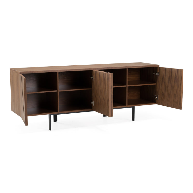 Mario - Modern Walnut Veneer Buffet — view 3