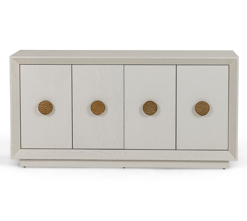 Marjorie - Modern Cream & Brushed Gold Buffet — view 3