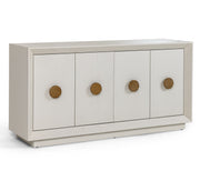 Marjorie - Modern Cream & Brushed Gold Buffet — view 4