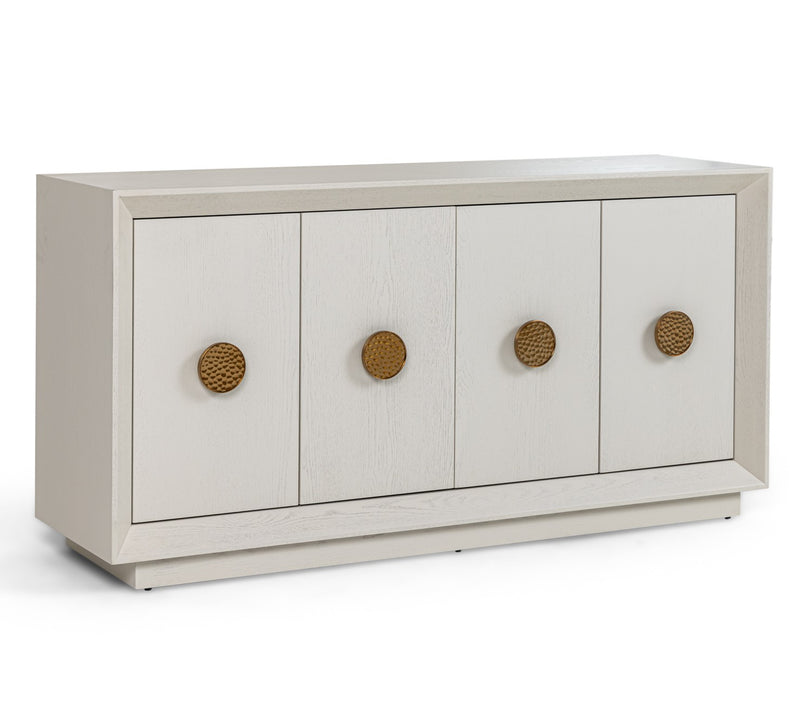 Marjorie - Modern Cream & Brushed Gold Buffet — view 4