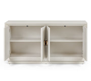 Marjorie - Modern Cream & Brushed Gold Buffet — view 5