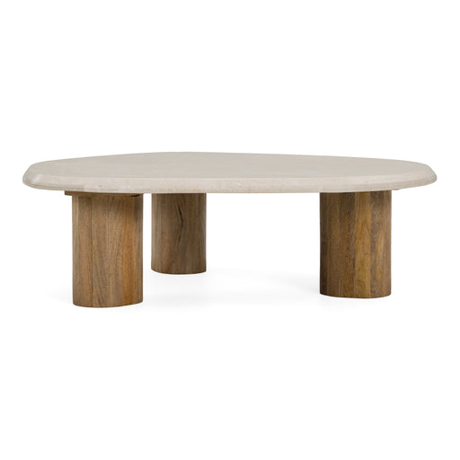 Marlin - Modern Marble + Mango Wood Nesting Table Set — view 2