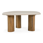 Marlin - Modern Marble + Mango Wood Nesting Table Set — view 3
